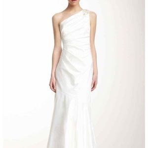 Bridal dress 1 Shoulder Beaded dress